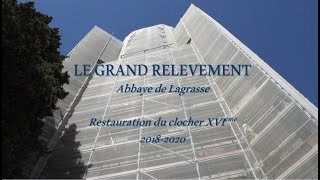 LES TRAVAUX DE LA RESTAURATION DE lABBAYE SAINTEMARIE de LAGRASSE  20182020 [upl. by Malory]