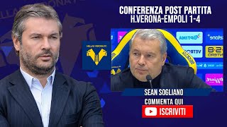 CONFERENZA SOGLIANO post VERONAEMPOLI 14  LE PAROLE DI SOGLIANO VERONA VERONAEMPOLI [upl. by Uzzial]