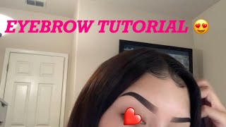 Eyebrow tutorial [upl. by Airol]