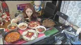 New South Korean Fad Watch People Eat A LOT Online [upl. by Aserehs294]