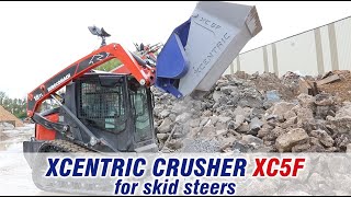 XCENTRIC CRUSHER bucket XC5F for SKID STEER [upl. by Aivull177]