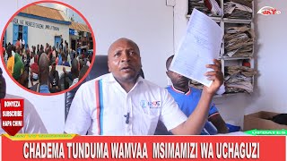 CHADEMA TUNDUMA Watoa TAMKO Zito KUENGULIWA kwa WAGOMBEA quotWananchi Wanahitaji MABADILIKOquot [upl. by Intirb]