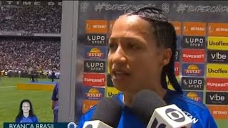 CORINTHIANS 1 X 0 CRUZEIRO  ENTREVISTA BYANCA BRASIL FINAL DA SUPERCOPA FEMININAquot [upl. by Elleron445]