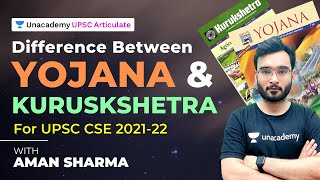 Difference between Yojana and Kurukshetra Magazine  UPSC CSE 2021  Current Affairs by Aman Sharma [upl. by Anna395]