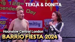 BARRIO FIESTA 2024  W SUPER TEKLA amp DONITA  Part 1 [upl. by Enelyak]