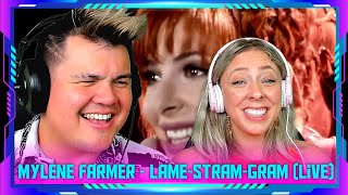 Americans React to Mylène Farmer  LÂmeStramGram Live 2009  THE WOLF HUNTERZ Jon and Dolly [upl. by Eerized940]