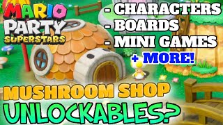 What Unlockables Will Be In The Mushroom Shop In Mario Party Superstars [upl. by Ayit341]