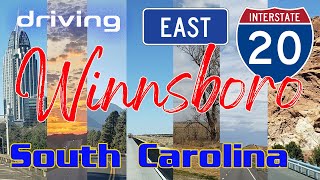 Driving at East Interstate 20 Winnsboro South Carolina US [upl. by Anyek]