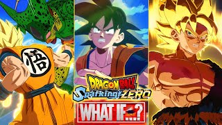 TODOS LOS WHAT IF de GOKU en DRAGON BALL SPARKING ZERO  GRAMAJO [upl. by Peednama]