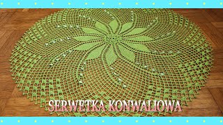 Serwetka konwaliowa na szydełku [upl. by Rana561]