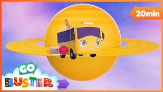 Buster Explores Space Go Buster  Bus Cartoons amp Kids Stories [upl. by Aierbma]