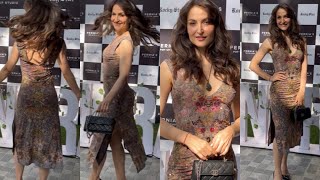 Beautiful Elli Avram Gets Spotted at Rocky Star Store Launch Pernias Pop up Studio in Bandra [upl. by Nosneh]