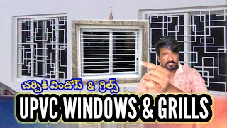 Installation of windows amp Grills for churchUpvc windows grills windows priceupvc sliding windows [upl. by Misab]