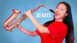 Learning How to Play the Saxophone in 30 Days [upl. by Adnahsat]