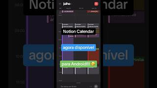 Notion Calendar disponível para Android ✨🤖 notion notionapp notioncalendar notionupdate [upl. by Zolly]