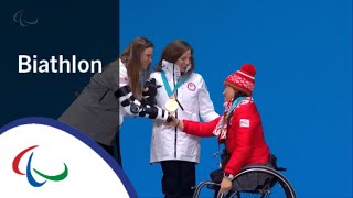 Victory Ceremony  Womens Biathlon Sprint sitting  PyeongChang2018 Paralympic Winter Games [upl. by Ekaterina875]