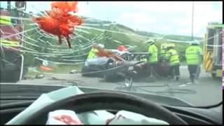 accident routier attention video choc [upl. by Enylorac595]