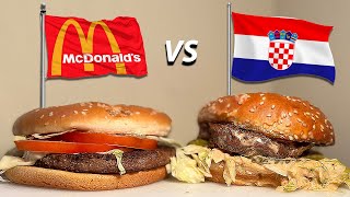 MCDONALDS vs HRVATSKI Burger  KOJI JE BOLJI [upl. by Acimaj]