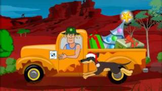 Aussie Jingle Bells  with lyrics amp Australian bush animation [upl. by Kaliope]