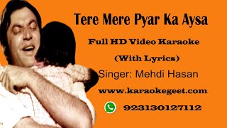 Tere mere pyar ka aysa nata hai Video Karaoke [upl. by Tracay13]