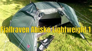 6 Fjallraven Abisko Lightweight 1 backpacking tent [upl. by Ityak]