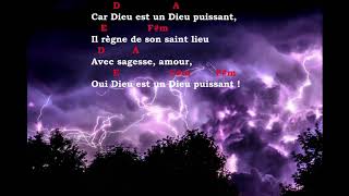 Car Dieu est un Dieu puissant Nicolas Ternisien paroles amp accords [upl. by Averir]