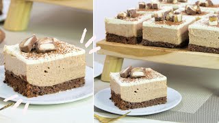 Lecker schnell und einfach ‼️ Und ratzfatz weggegessen 🤤  Puddingschnitte mit Nuss Nougat Creme [upl. by Woodhouse]