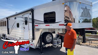 2024 Merhow 8416 King 4Horse Trailer with Lots of Upgrades [upl. by Sedda]