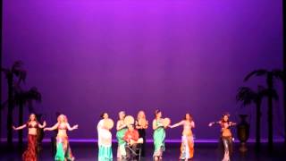 Bellydance Superstars tabla solo impro  Romy amp Issam  California Tour 2013 [upl. by Nevil]