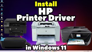 How to Download amp Install Any HP Printer Driver Manually in Windows 11  2024 [upl. by Mathre]