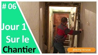 Rénovation dappartement Jour 1 sur le Chantier [upl. by Nireil124]