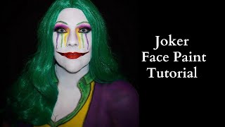 Female Joker Face Body Paint Tutorial [upl. by Moseley]