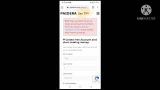 Paidera signup solution [upl. by Yasnyl]