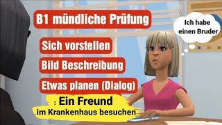 Prüfung B1  sich vorstellen Bild beschreiben und gemeinsam etwas planen Dialog [upl. by Ahsinad]