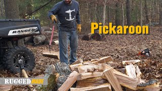 Using the RuggedMade Pickaroon to Pick Up Firewood With Ease [upl. by Dicks]