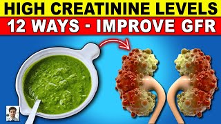 👉Struggling with High Creatinine 12 Natural Ways to Improve GFR  Healthy Every Day [upl. by Corydon]