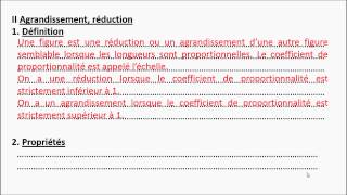 Niveau 4ème  Th2 agrandissement et réduction [upl. by Airetahs]