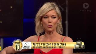 Agro amp Holly Brisley Reunite  Studio 10 [upl. by Odella415]