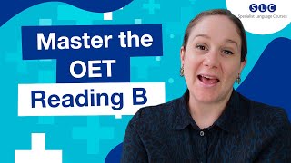 Boost your OET READING B score strategies for SUCCESS [upl. by Girvin]