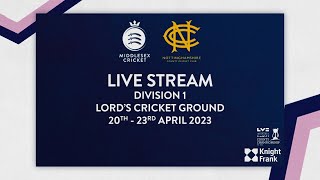 LIVE STREAM  COUNTY CHAMPIONSHIP I MIDDLESEX VS NOTTINGHAMSHIRE I DAY TWO [upl. by Yartnod]