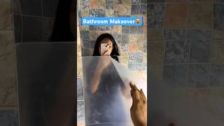 Supporters Vs Haters 🪞😍makeover shorts mirror acrylic wallpaper bathroom decor home [upl. by Agretha]