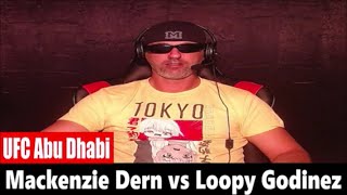 UFC Abu Dhabi Mackenzie Dern vs Loopy Godinez PREDICTION [upl. by Atiuqrahc]