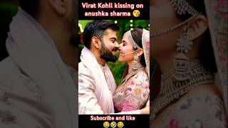 Virat Kohli kiss on Anushka Sharma😘🤣love shortstrendingviratkohli youtubeshorts anushkasharma [upl. by Primrose613]