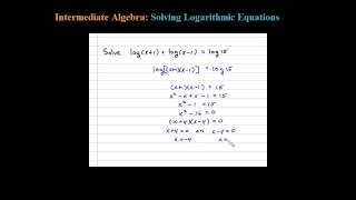 Solve logx1  logx1  log15 a Logarithmic Equation using the OnetoOne Property [upl. by Ralleigh262]