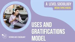 Uses and Gratifications Model  Media  AQA ALevel Sociology [upl. by Riley]