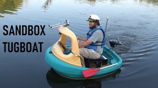 Turning a Tuggy Sandbox into an Electric Boat [upl. by Navaj595]