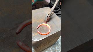 Forging a Iron Bracelet  How to making a Bracelet [upl. by Selestina]