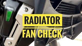 How to check whether Radiator fan works or not in Pulsar NS200 [upl. by Adnuhsat]