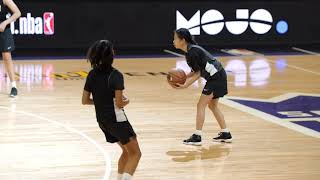 3 on 2  Fun Youth Basketball Drills from the Jr NBA available in the MOJO App [upl. by Silva]