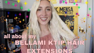 MY EXPERIENCE WITH BELLAMI KTIP HAIR EXTENSIONS [upl. by Nirda]